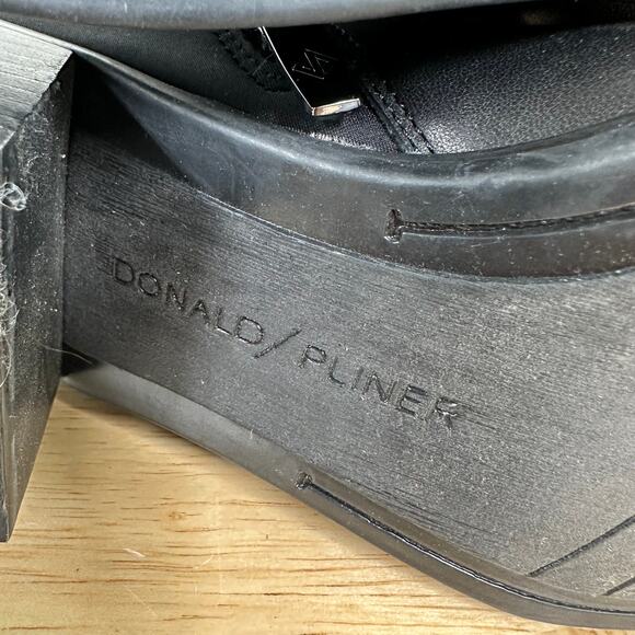 Donald Pliner Darby Double Buckle Side Zip Black Boot Size 8 New Without Box - Picture 7 of 7